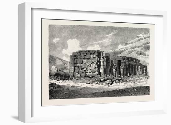 Ruins of the Ramesseum, Egypt, 1879-null-Framed Giclee Print