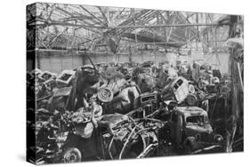 Ruins of the Renault Factory, Boulogne-Billancourt, Paris, C1942-null-Stretched Canvas