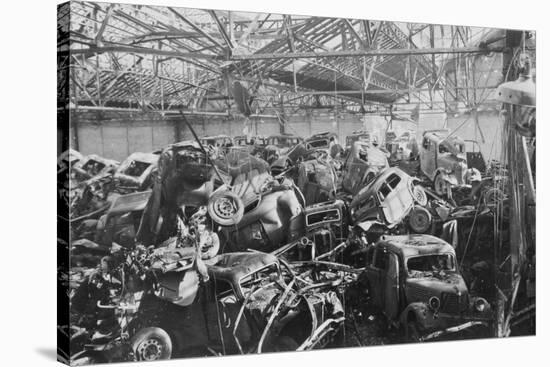 Ruins of the Renault Factory, Boulogne-Billancourt, Paris, C1942-null-Stretched Canvas