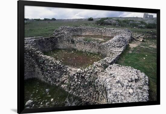 Ruins of the Roman Baths in Acinipo also known as Ronda La Vieja, Andalucia, Spain-null-Framed Giclee Print