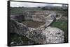 Ruins of the Roman Baths in Acinipo also known as Ronda La Vieja, Andalucia, Spain-null-Framed Stretched Canvas