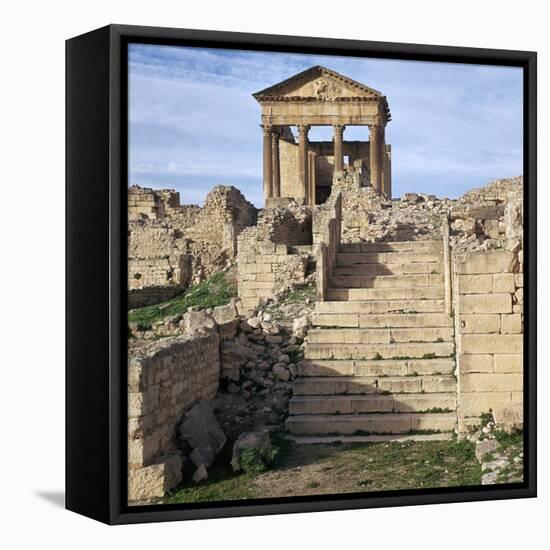 Ruins of the Roman City of Thugga, 6th Century Bc-CM Dixon-Framed Stretched Canvas