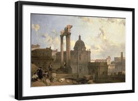 Ruins of the Roman Forum, 1859-David Roberts-Framed Giclee Print