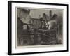 Ruins of the Scottish Corporation Hall, Crane-Court, Fleet-Street, after the Fire-Frank Watkins-Framed Giclee Print