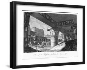 Ruins of the Temple at Apollinopolis Magna or Edfu, Egypt, 1804-J Pass-Framed Giclee Print