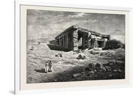 Ruins of the Temple of Amada in Nubia, Egypt, 1879-null-Framed Giclee Print