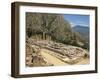 Ruins of the Temple of Apollo, with Hills in the Background, at Delphi, Greece-Ken Gillham-Framed Photographic Print