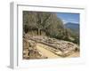 Ruins of the Temple of Apollo, with Hills in the Background, at Delphi, Greece-Ken Gillham-Framed Photographic Print