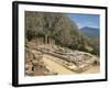 Ruins of the Temple of Apollo, with Hills in the Background, at Delphi, Greece-Ken Gillham-Framed Photographic Print