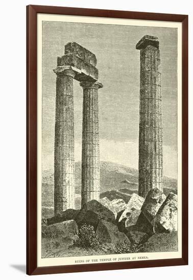 Ruins of the Temple of Jupiter at Nemea-null-Framed Giclee Print