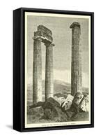 Ruins of the Temple of Jupiter at Nemea-null-Framed Stretched Canvas