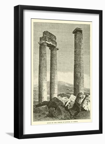 Ruins of the Temple of Jupiter at Nemea-null-Framed Giclee Print