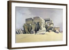 Ruins of the Temple of Kom Ombo, 19th Century-David Roberts-Framed Giclee Print