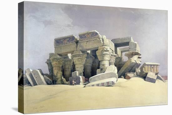 Ruins of the Temple of Kom Ombo, 19th Century-David Roberts-Stretched Canvas