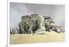 Ruins of the Temple of Kom Ombo, 19th Century-David Roberts-Framed Giclee Print