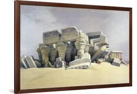 Ruins of the Temple of Kom Ombo, 19th Century-David Roberts-Framed Giclee Print