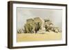 'Ruins of the Temple of Kom Ombo', Egypt, c1845-David Roberts-Framed Giclee Print