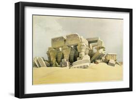 Ruins of the Temple of Kom Ombo, from "Egypt and Nubia", Vol.1 (Litho) (See also 84718)-David Roberts-Framed Giclee Print