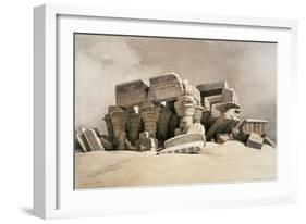 Ruins of the Temple of Kom-Ombo, Upper Egypt-David Roberts-Framed Giclee Print