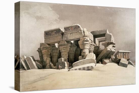 Ruins of the Temple of Kom-Ombo, Upper Egypt-David Roberts-Stretched Canvas