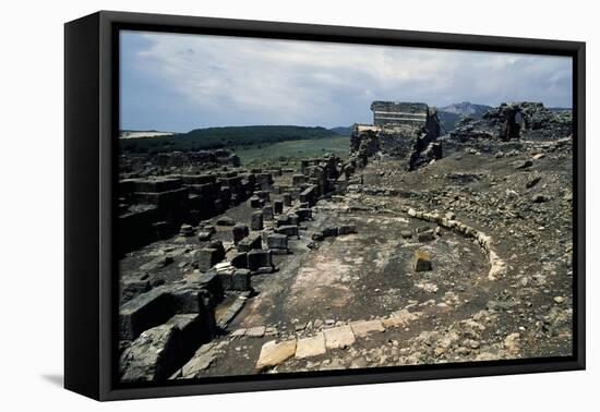 Ruins of the Theatre in Baelo Claudia, Andalusia, Spain-null-Framed Stretched Canvas