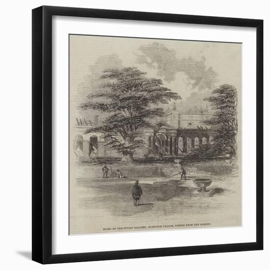 Ruins of the Titian Gallery, Blenheim Palace, Viewed from the Garden-null-Framed Giclee Print