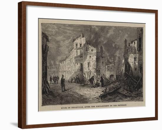 Ruins of Thionville, after the Bombardment by the Prussians-null-Framed Giclee Print