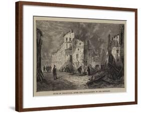 Ruins of Thionville, after the Bombardment by the Prussians-null-Framed Giclee Print