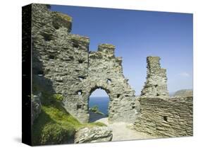 Ruins of Tintagel Castle-Ashley Cooper-Stretched Canvas