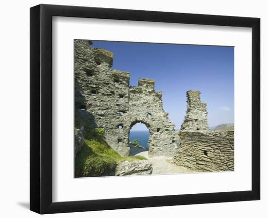 Ruins of Tintagel Castle-Ashley Cooper-Framed Photographic Print