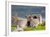 Ruins of Urquhart Castle at Loch Ness Inverness Highlands Scotland UK-vichie81-Framed Photographic Print