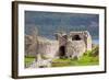 Ruins of Urquhart Castle at Loch Ness Inverness Highlands Scotland UK-vichie81-Framed Photographic Print