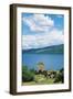 Ruins of Urquhart Castle on Banks of Loch Ness, Drumnadrochit, Scotland, United Kingdom-null-Framed Photographic Print