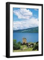 Ruins of Urquhart Castle on Banks of Loch Ness, Drumnadrochit, Scotland, United Kingdom-null-Framed Photographic Print