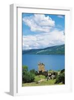 Ruins of Urquhart Castle on Banks of Loch Ness, Drumnadrochit, Scotland, United Kingdom-null-Framed Photographic Print