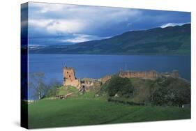 Ruins of Urquhart Castle on the Banks of Loch Ness, Drumnadrochit, Scotland, Uk-null-Stretched Canvas