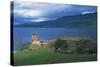 Ruins of Urquhart Castle on the Banks of Loch Ness, Drumnadrochit, Scotland, Uk-null-Stretched Canvas