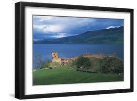 Ruins of Urquhart Castle on the Banks of Loch Ness, Drumnadrochit, Scotland, Uk-null-Framed Photographic Print