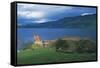Ruins of Urquhart Castle on the Banks of Loch Ness, Drumnadrochit, Scotland, Uk-null-Framed Stretched Canvas