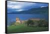 Ruins of Urquhart Castle on the Banks of Loch Ness, Drumnadrochit, Scotland, Uk-null-Framed Stretched Canvas