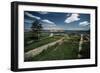 Ruins of Villa Delle Grotte with San Giovanni in Background-null-Framed Giclee Print