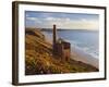 Ruins of Wheal Coates Tin Mine Engine House, Near St Agnes, Cornwall, England-Stuart Black-Framed Photographic Print