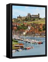 Ruins of Whitby Abbey Above Whitby on North Yorkshire Coast in Northern England, United Kingdom-Miva Stock-Framed Stretched Canvas