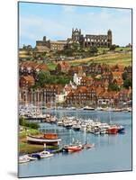 Ruins of Whitby Abbey Above Whitby on North Yorkshire Coast in Northern England, United Kingdom-Miva Stock-Mounted Premium Photographic Print