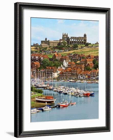 Ruins of Whitby Abbey Above Whitby on North Yorkshire Coast in Northern England, United Kingdom-Miva Stock-Framed Photographic Print