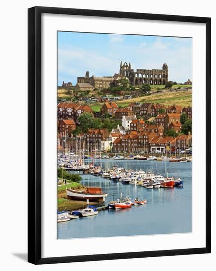 Ruins of Whitby Abbey Above Whitby on North Yorkshire Coast in Northern England, United Kingdom-Miva Stock-Framed Photographic Print