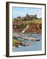 Ruins of Whitby Abbey Above Whitby on North Yorkshire Coast in Northern England, United Kingdom-Miva Stock-Framed Photographic Print