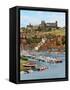 Ruins of Whitby Abbey Above Whitby on North Yorkshire Coast in Northern England, United Kingdom-Miva Stock-Framed Stretched Canvas