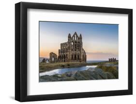 Ruins of Whitby Abbey England-null-Framed Art Print