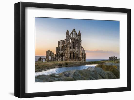 Ruins of Whitby Abbey England-null-Framed Art Print